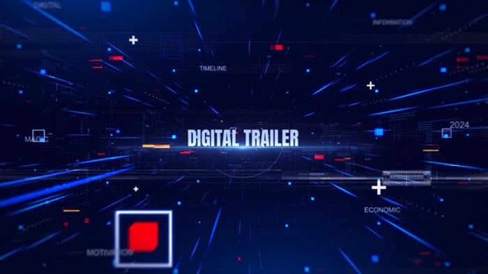 Futuristic Digital Trailer Intro with Dynamic Tech Elements, Openers ft ...