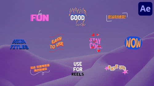 Creative Design Titles for After Effects