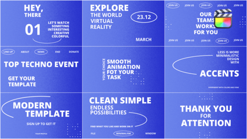 Corporate Text Typography / FCPX