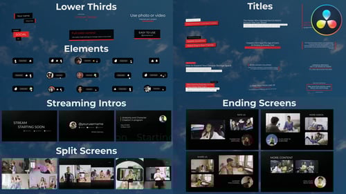 Minimal Youtube Kit for DaVinci Resolve