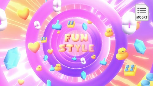 Glowing Neon Logo Intro with Abstract Shapes