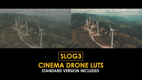 Slog3 Cinema Drone and Standard Color LUTs