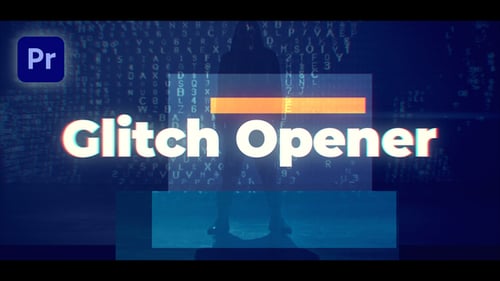 Fast Glitch Text Opener for Modern Video Intros
