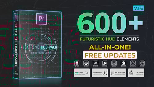 Advanced Futuristic HUD UI Elements Pack