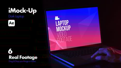 iMock-Up Dark Laptop