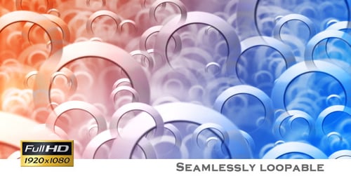 Abstract Geometric Circles with Gradient Background Animation