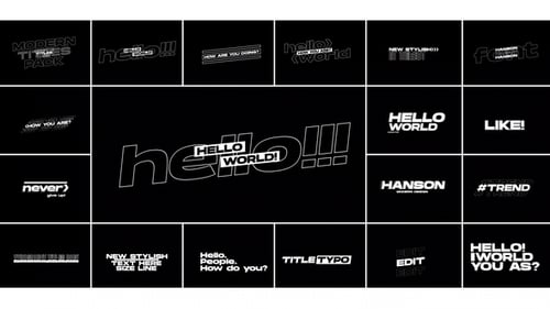 Modern Titles Pack | FCPX & Apple Motion