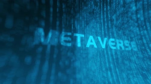 Código fuente de tecnología abstracta Metaverse
