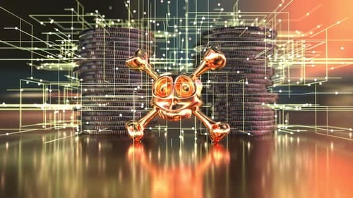 Abstract background of the price of security