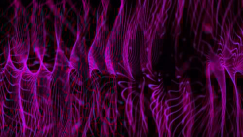 Abstract Pink Digital Wavy Lines Background