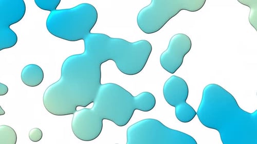 Fluid Organic Blue Green Shapes Animation
