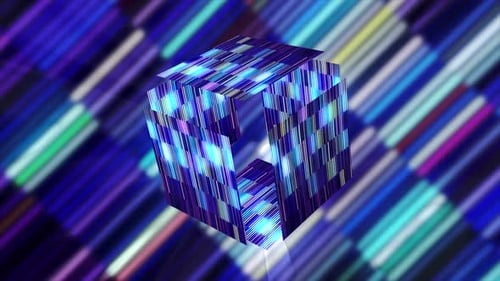 Bright cube in game