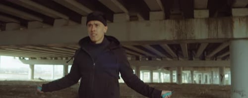 Man Jumping Rope Outdoors