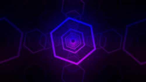 3d Abstract Geometry Tunnel