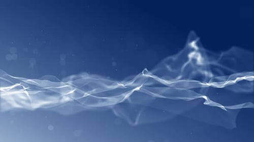 Blue Particles Wave Flow 01090