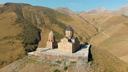 Gergeti Trinity Church (Zoom Out)