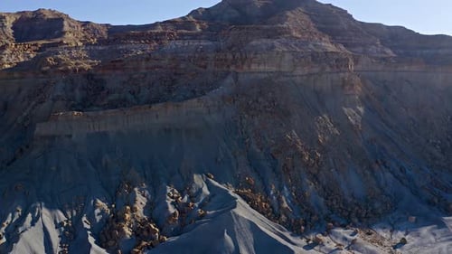 Aerial shot of the amazing rock formations in southern Utah.