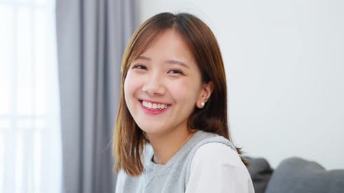 Woman Smiling Portrait Indoors