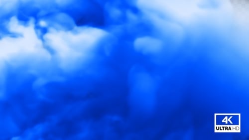 Rauchstreuung mit blauem Farbverlauf