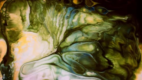 Abstract Colorful Ink Spread