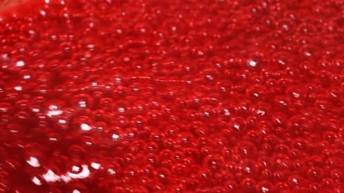 Hot Lava of the Volcano Macro Video