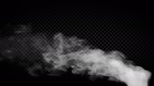 Realistic Smoke Plume Alpha Channel Transition