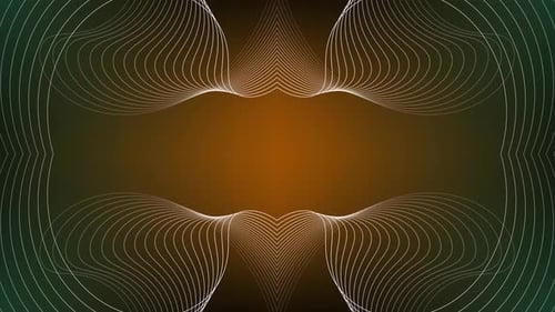 Geometric ribbon line morphing animation. Ribbon line geometric colorful line. Vd 744