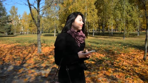 Young Woman Use Phone