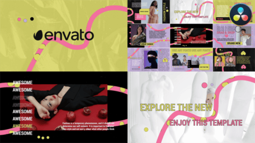 Colorful Stylish Slides for DaVinci Resolve