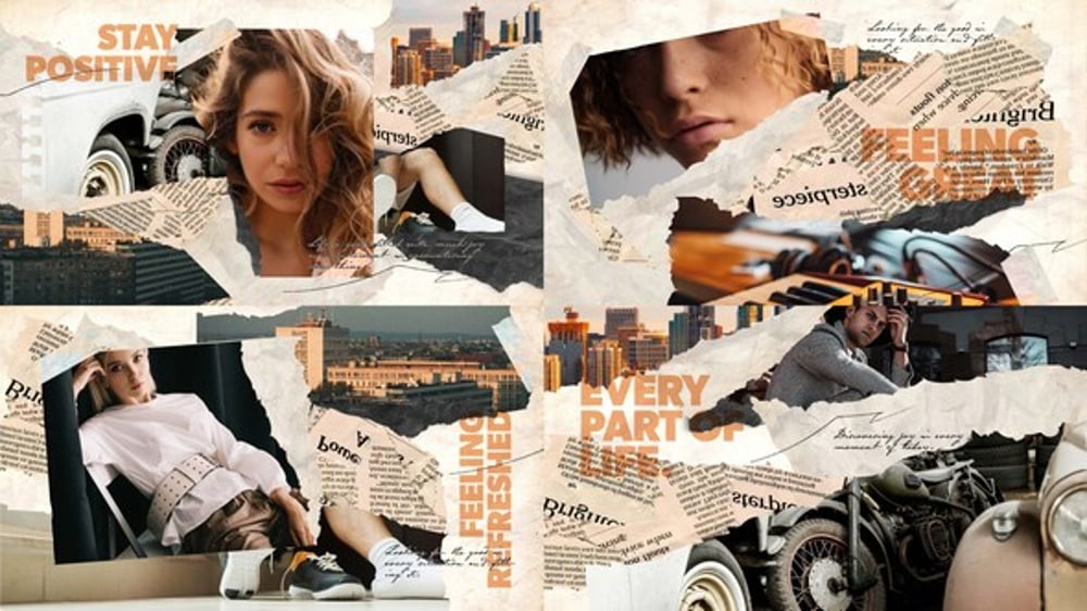 Dynamic Photo Collage Intro with Stop Motion Text, Elements ft. stop ...