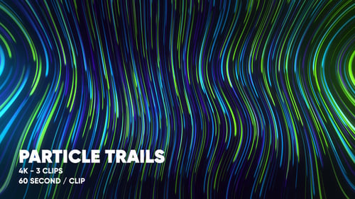Particle Trails Abstract Backgrounds in 4K