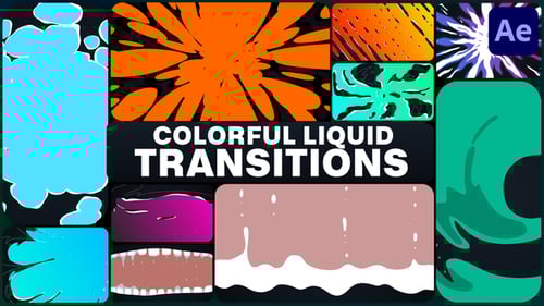 Colorful Liquid Transitions for After Effects