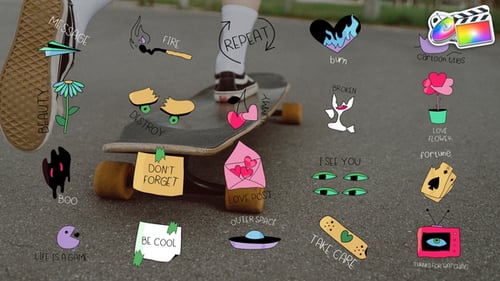 Hand-Drawn Animated Doodle Titles and Graphics Pack