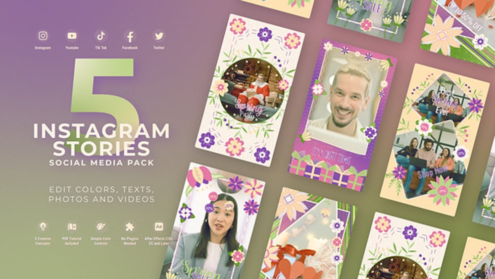 Item: Spring Nature Flowers - Instagram Vertical Reel by lifemotion2d ...