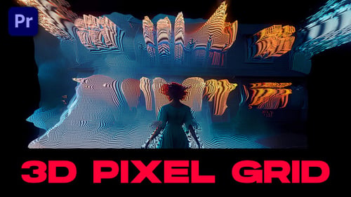 3D-Pixelrasterübergänge | Premiere Pro