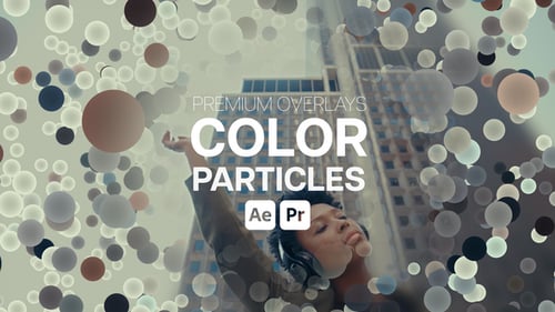 Premium Overlays Color Particles