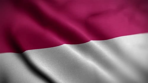 Indonesien-Flagge Texturierte Winkende Nahaufnahme Hintergrund HD