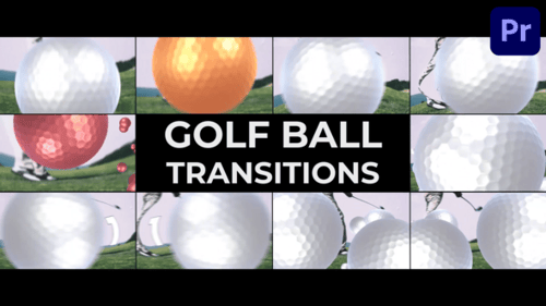 Transiciones de pelotas de golf para Premiere Pro