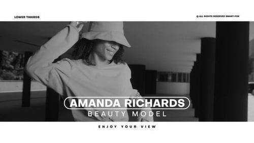 Dynamic Modern Lower Thirds Title Animations