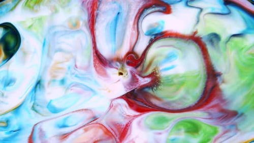 Arte abstrata de tinta colorida 181