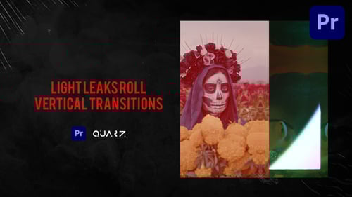 Light Leaks Roll Vertical Transitions