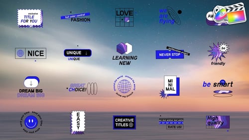 Modern Animated Titles Pack for Dynamic Video Projects