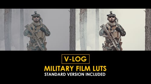 Película militar V-Log y LUT estándar