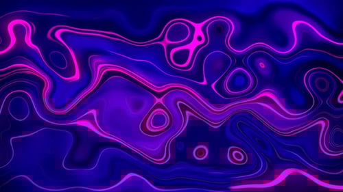 Animated Abstract Fluid Neon Lines Loop