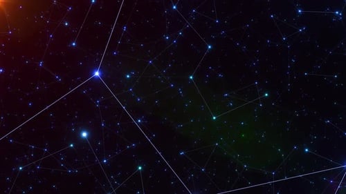 Futuristic Digital Network Connection Background Loop