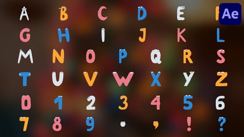 Characters Alphabet | After Effects