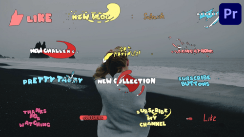 Social Media Subscribe Buttons for Premiere Pro
