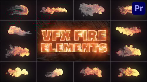 VFX Fire Elements for Premiere Pro