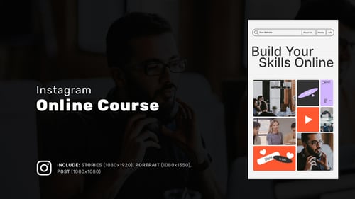 Educational Course Instagram Promotion Video Template