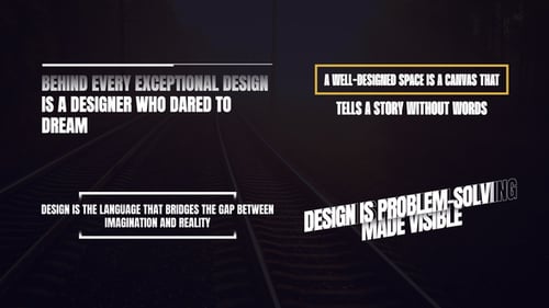 Dynamic Kinetic Typography Outline Text Animations